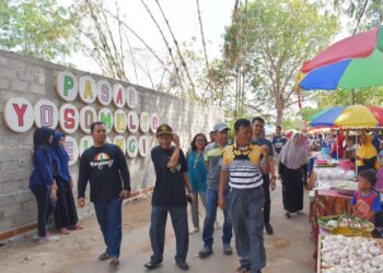 Peresmian Pasar Yosomulyo Pelangi (Payungi)